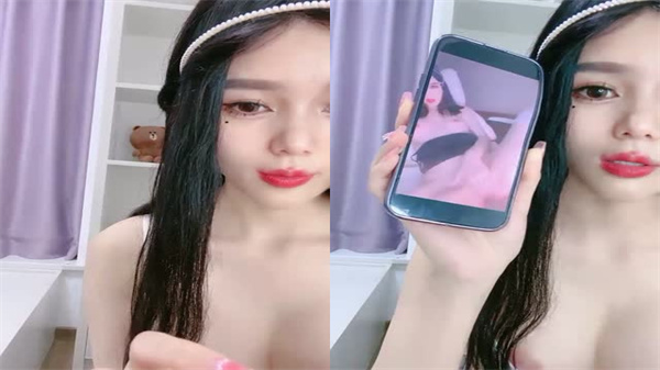 黑丝苗条巨乳妹浪叫连连，互动撩骚道具挑逗粉嫩蜜穴 海报