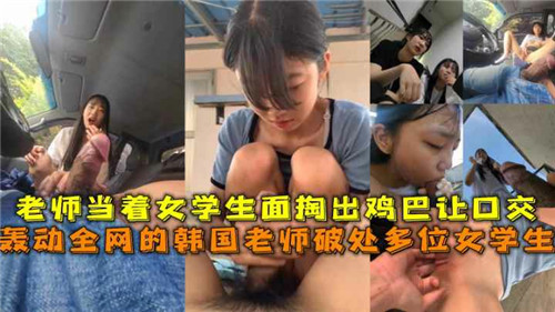 轰动全网的韩国老师掏出鸡巴让高中学生口交 海报